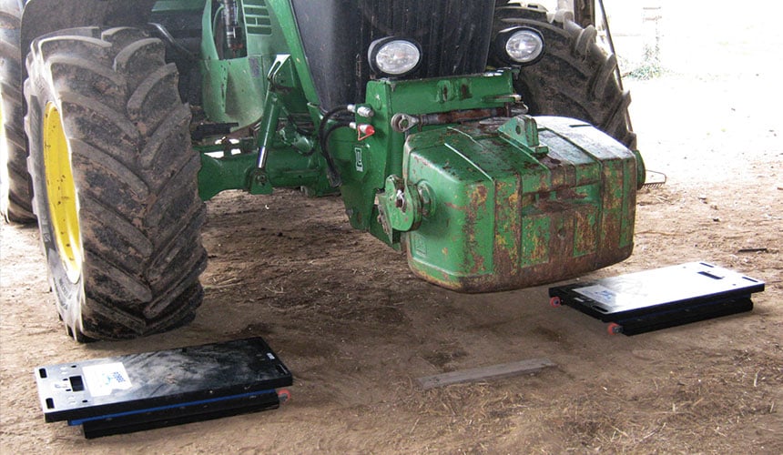 Ballastieren eines Landwirtschaftstraktors